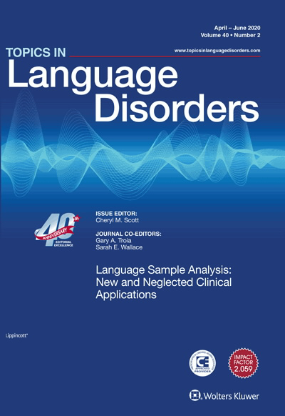 Topics in Language Disorders