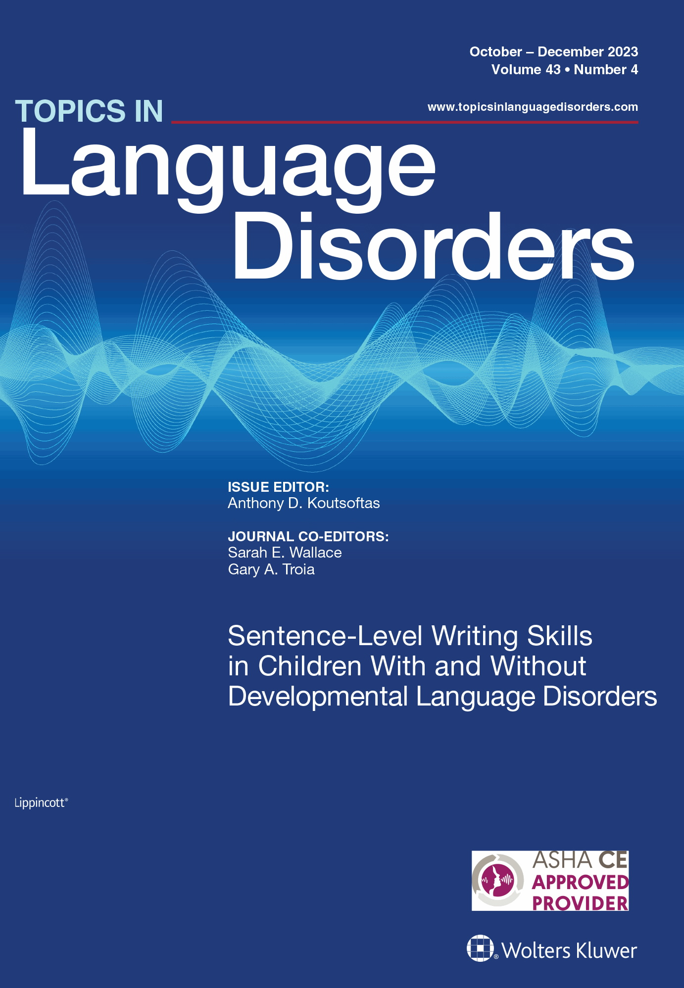 Topics in Language Disorders