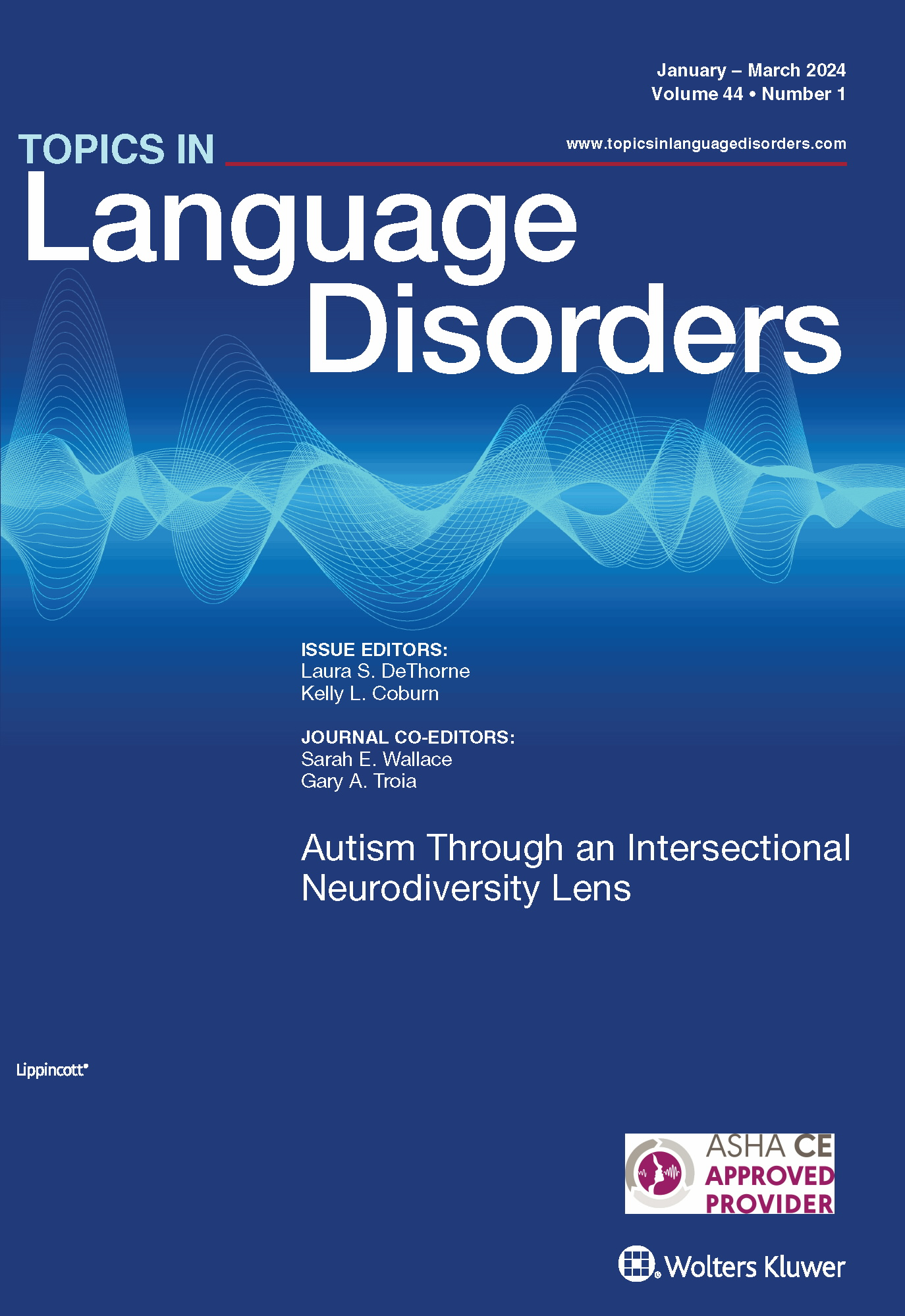 Topics in Language Disorders