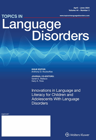 Topics in Language Disorders