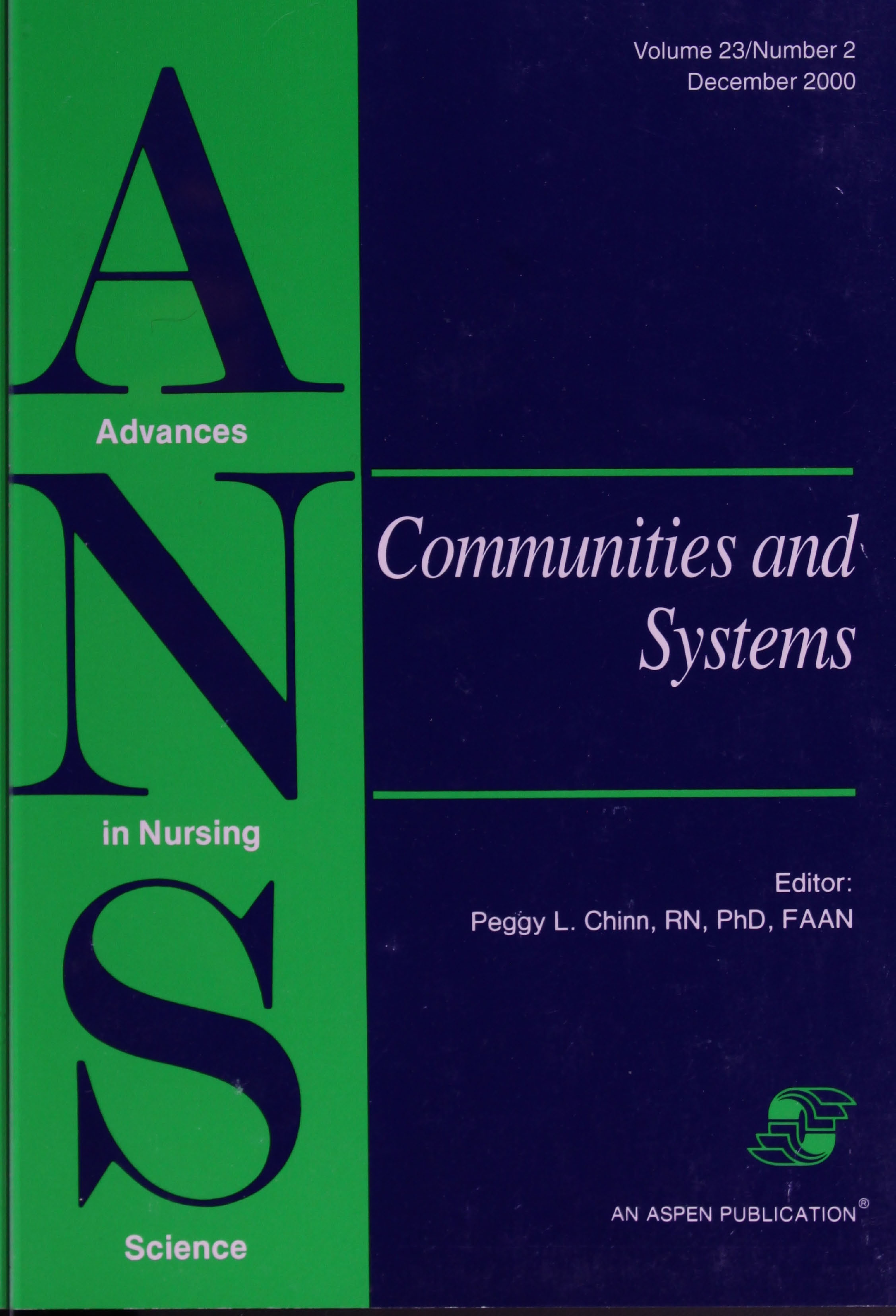 Advances in Nursing Science