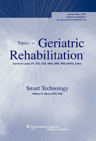 Topics in Geriatric Rehabilitation