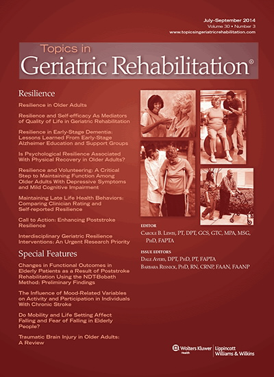 Topics in Geriatric Rehabilitation