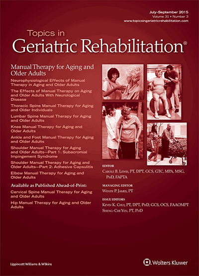 Topics in Geriatric Rehabilitation