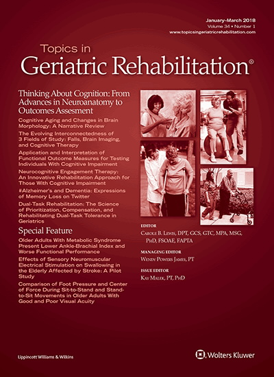 Topics in Geriatric Rehabilitation