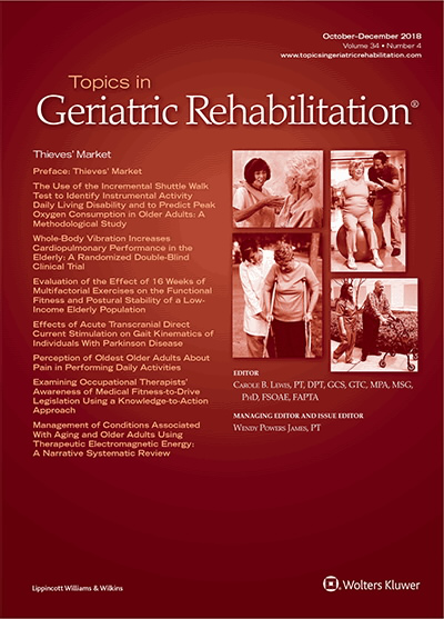 Topics in Geriatric Rehabilitation