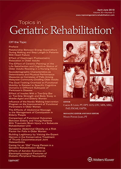 Topics in Geriatric Rehabilitation