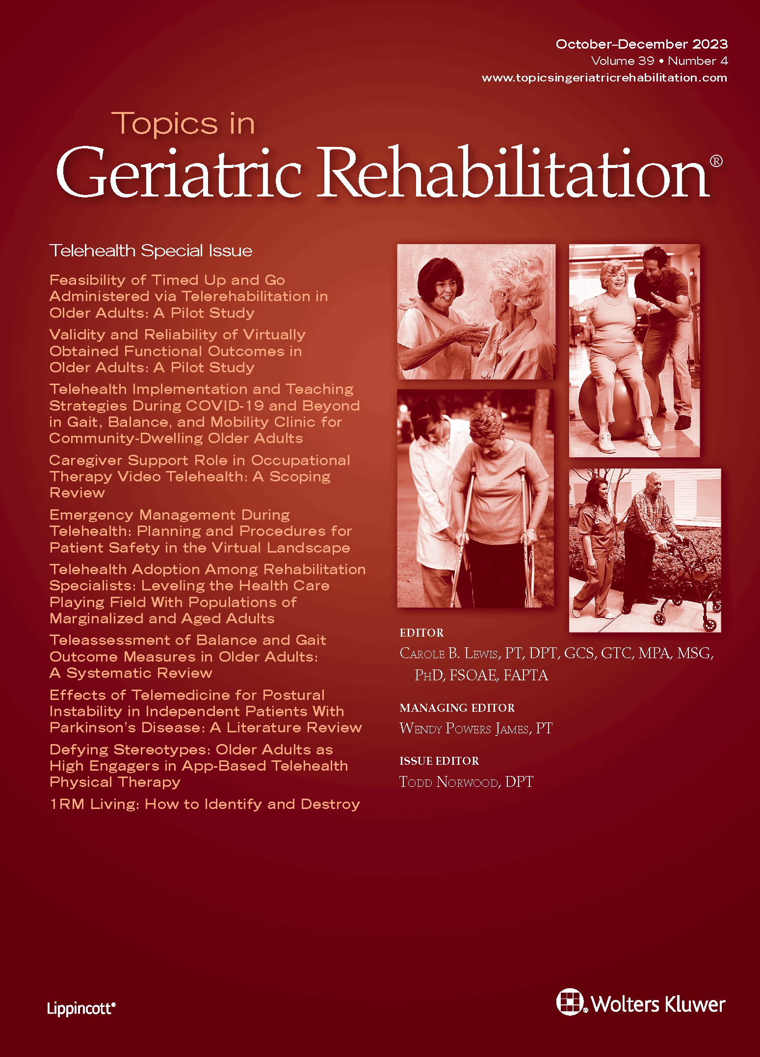 Topics in Geriatric Rehabilitation