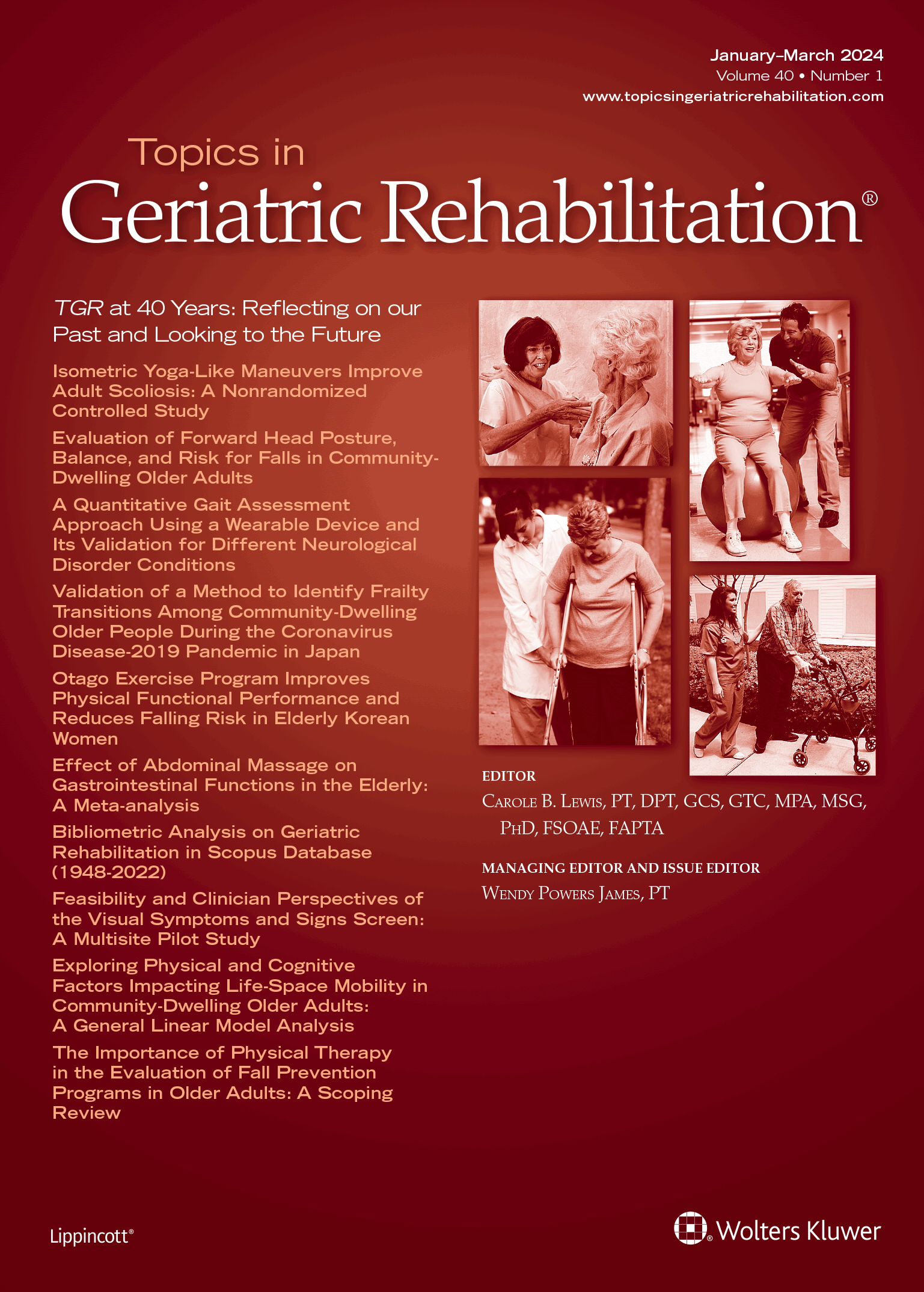 Topics in Geriatric Rehabilitation