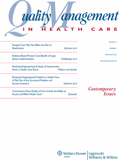 Quality Management in Health Care