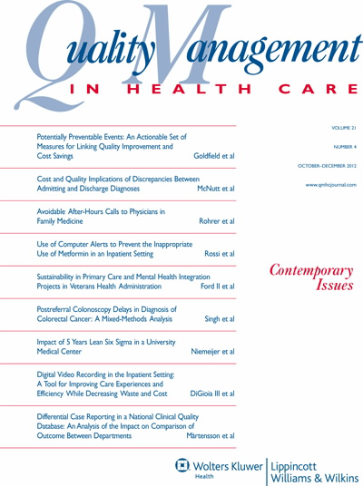 Quality Management in Health Care