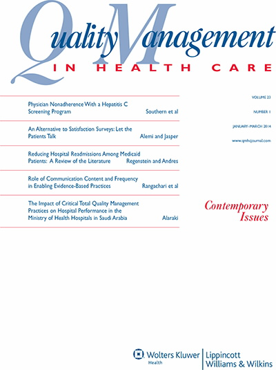 Quality Management in Health Care