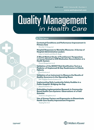 Quality Management in Health Care