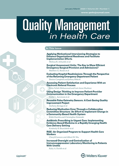 Quality Management in Health Care