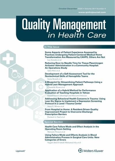 Quality Management in Health Care