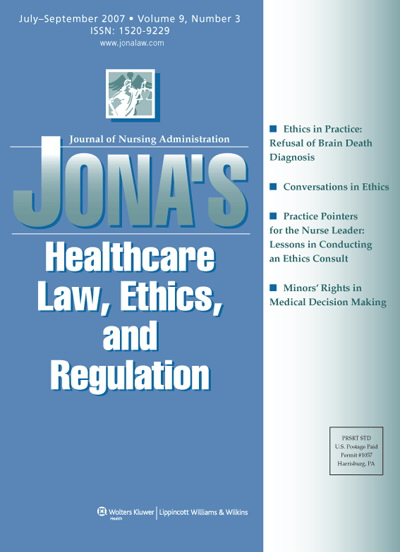 JONA's Healthcare Law, Ethics, and Regulation