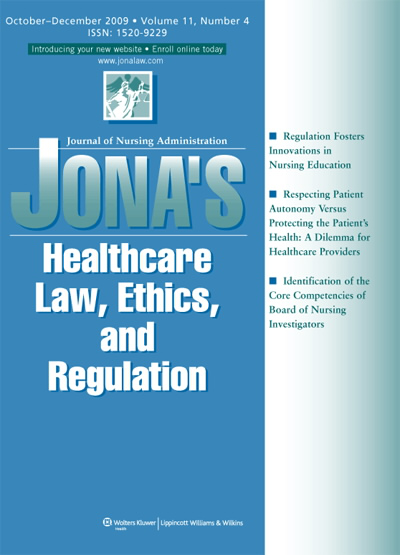 JONA's Healthcare Law, Ethics, and Regulation