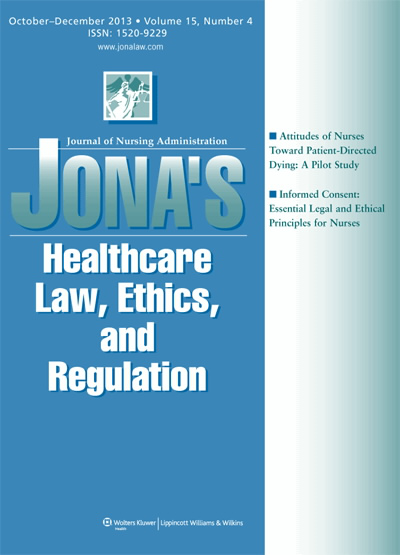 JONA's Healthcare Law, Ethics, and Regulation