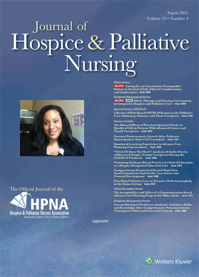 Journal of Hospice and Palliative Nursing