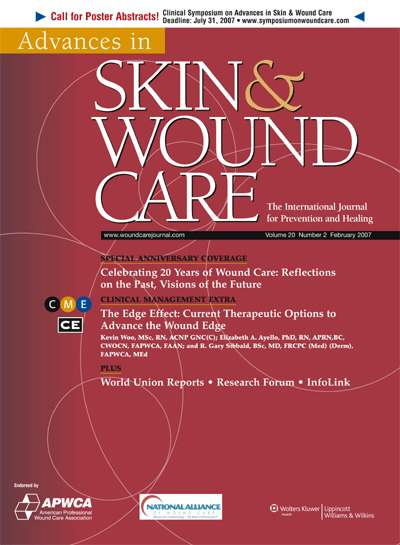 Advances in Skin & Wound Care: The Journal for Prevention and Healing