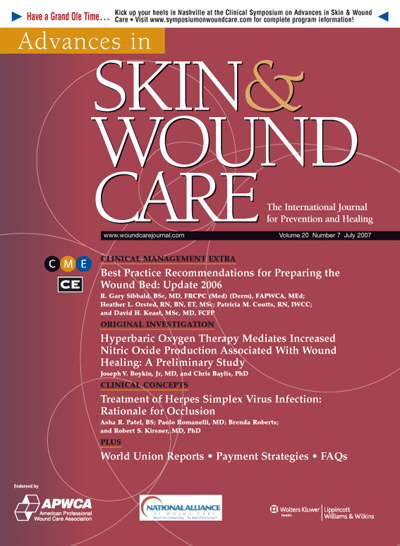 Advances in Skin & Wound Care: The Journal for Prevention and Healing