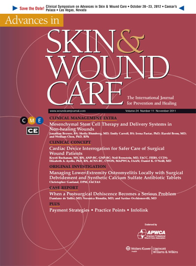 Advances in Skin & Wound Care: The Journal for Prevention and Healing