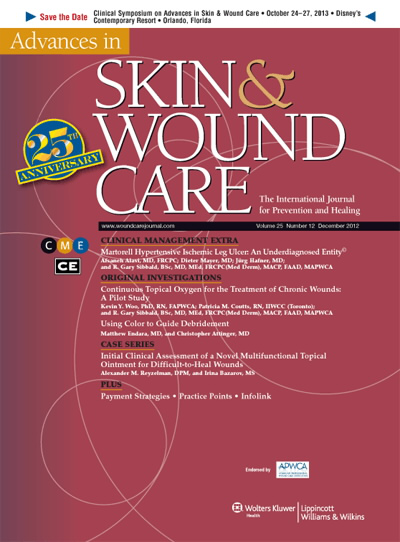 Advances in Skin & Wound Care: The Journal for Prevention and Healing