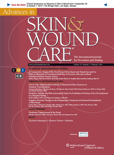 Advances in Skin & Wound Care: The Journal for Prevention and Healing