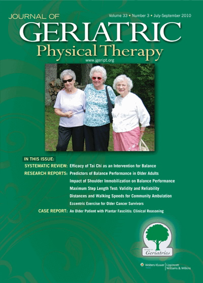 Journal of Geriatric Physical Therapy