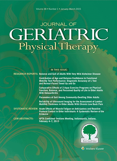 Journal of Geriatric Physical Therapy