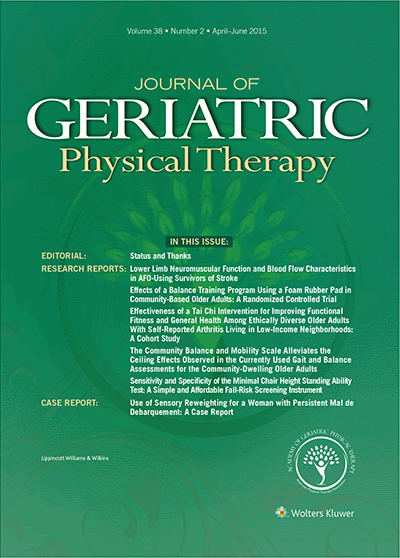 Journal of Geriatric Physical Therapy