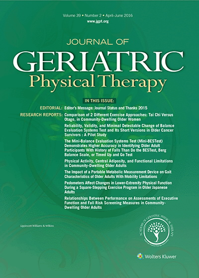 Journal of Geriatric Physical Therapy