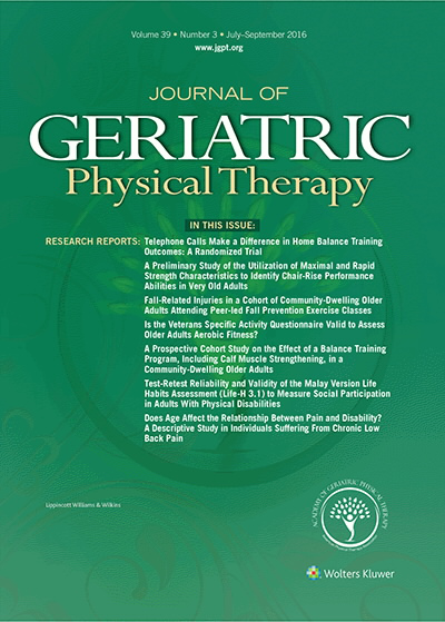 Journal of Geriatric Physical Therapy