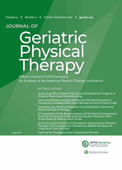 Journal of Geriatric Physical Therapy