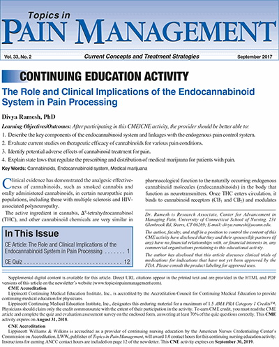 Topics in Pain Management