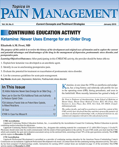 Topics in Pain Management