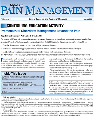 Topics in Pain Management