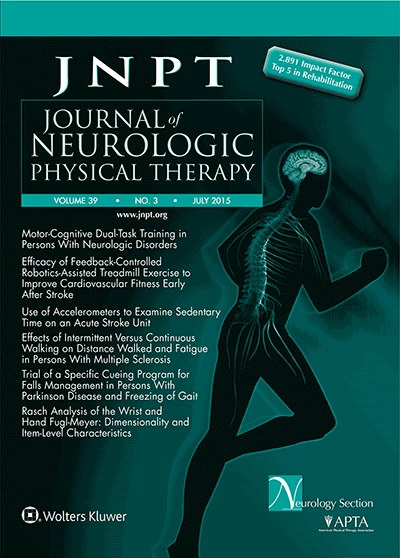 Journal of Neurologic Physical Therapy