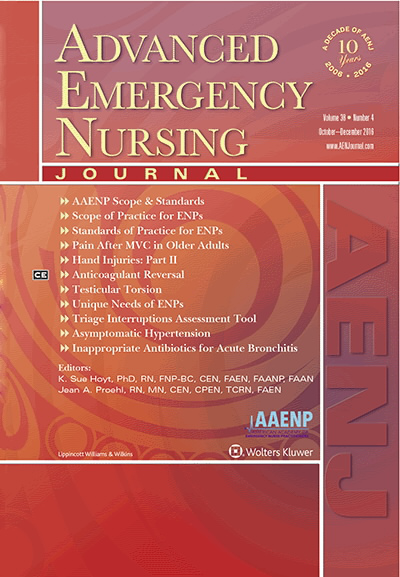 Advanced Emergency Nursing Journal 