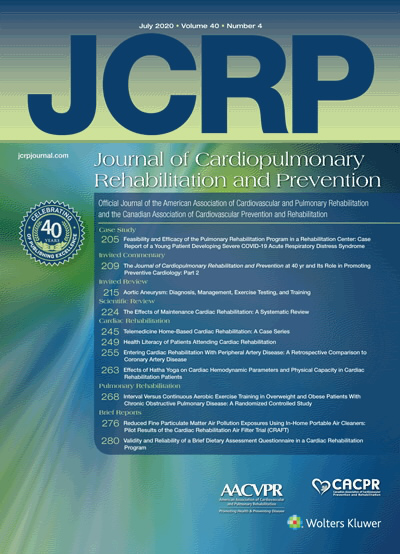 Journal of Cardiopulmonary Rehabilitation & Prevention