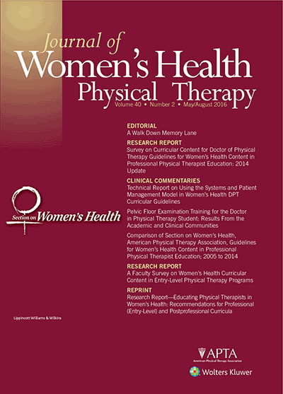 Journal of Women's Health Physical Therapy