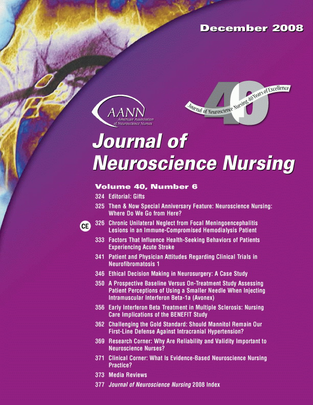 Journal of Neuroscience Nursing