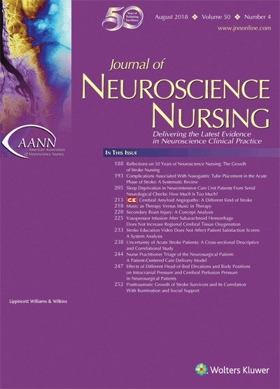 Journal of Neuroscience Nursing