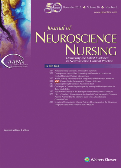 Journal of Neuroscience Nursing