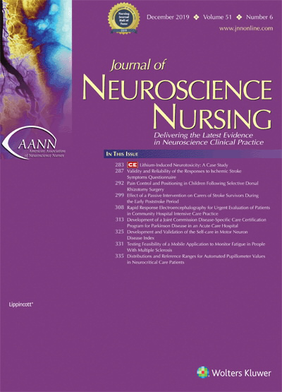 Journal of Neuroscience Nursing