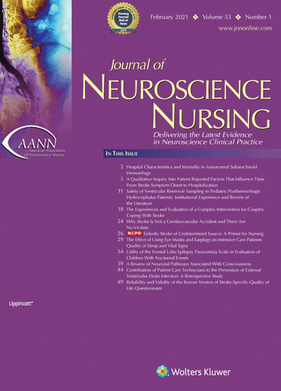 Journal of Neuroscience Nursing