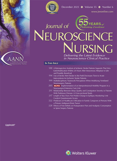 Journal of Neuroscience Nursing