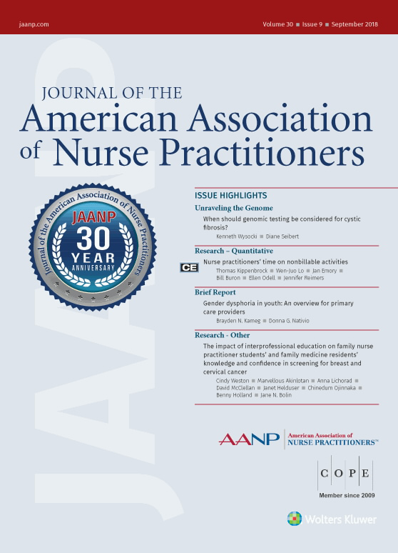 Journal of the American Association of Nurse Practitioners
