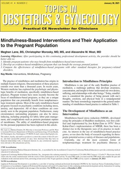 Topics in Obstetrics & Gynecology