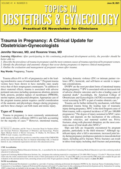 Topics in Obstetrics & Gynecology